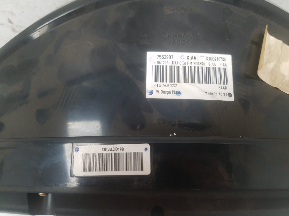 2005 - 2007 Saab 9-3  Estate Instrument Cluster 12763129