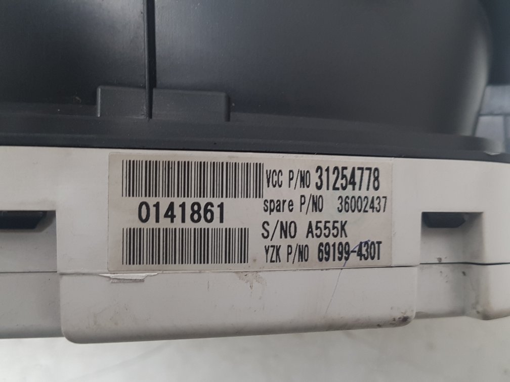 2005 - 2012 Volvo S40  Saloon Instrument Cluster 31254778