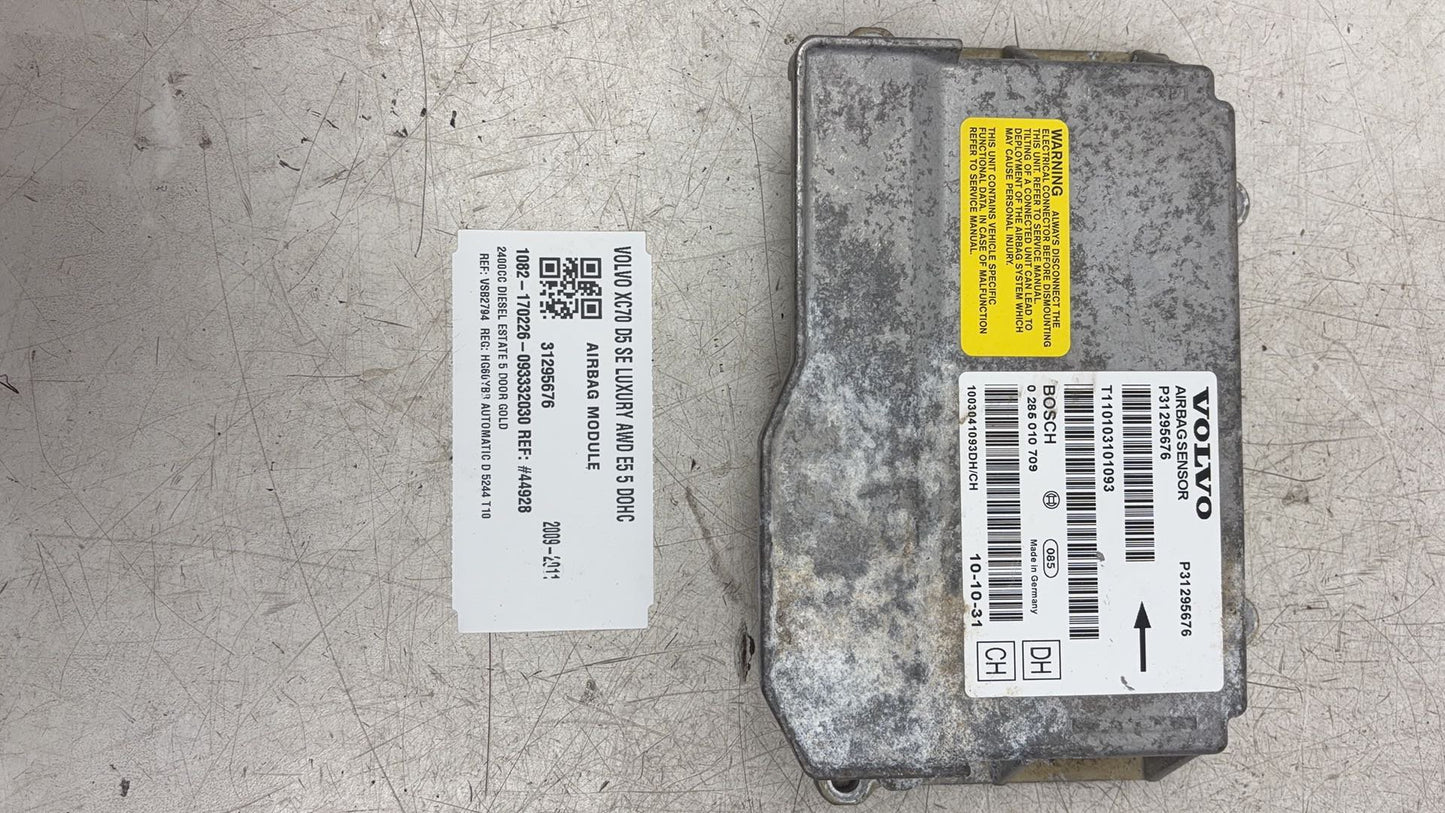 2008 - 2016 Volvo XC70 III 136 Estate Airbag Module 31295676