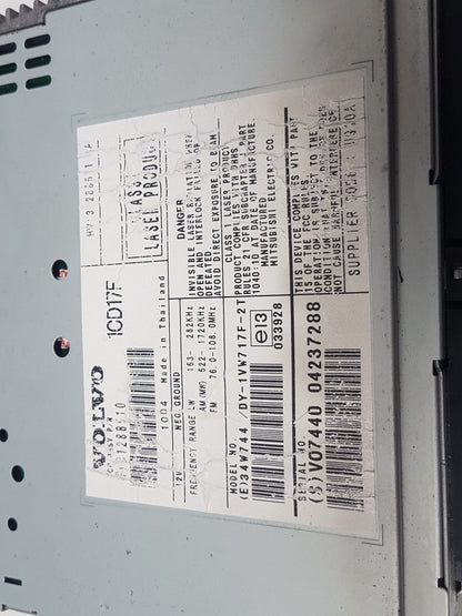 2004 - 2010 Volvo V50   Estate CD AND RADIO UNIT 31288510