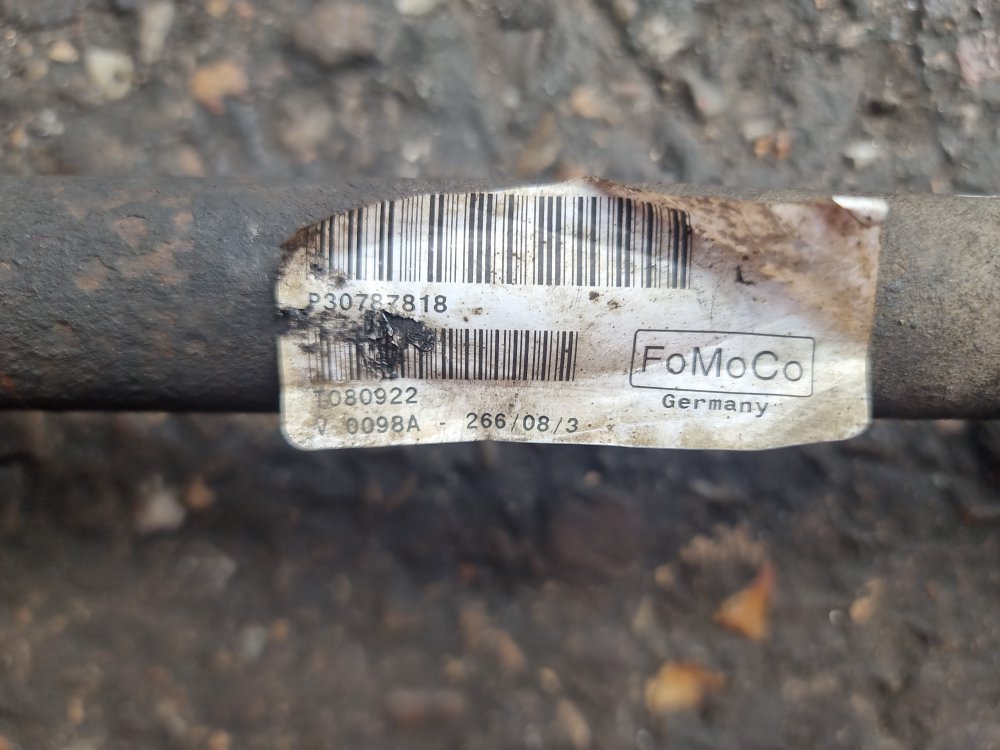 2006 - 2010 Volvo S80  Saloon DRIVESHAFT - DRIVER FRONT (MANUAL) 30787818