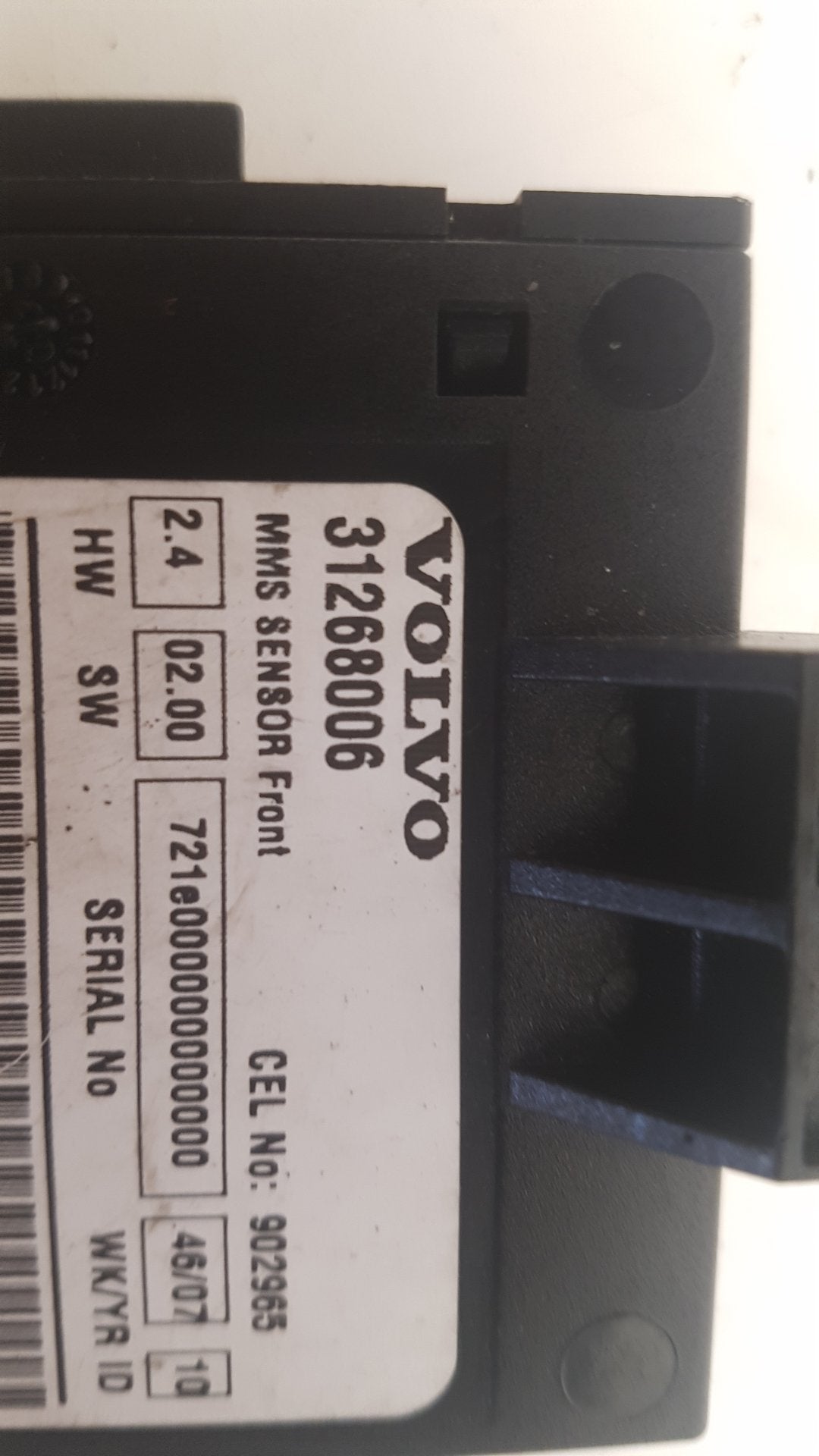 2007 - 2013 Volvo C70  Convertible MMS SENSOR 31268006