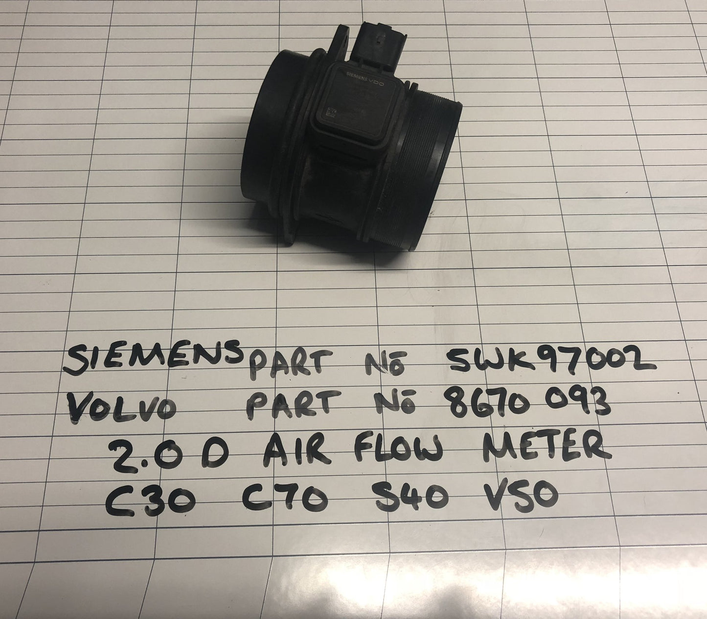 2004 - 2010 Volvo AIR FLOW METER   Air Flow Meter 8670093
