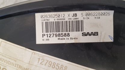 2003 - 2007 Saab 9-3  Saloon Instrument Cluster 12798588