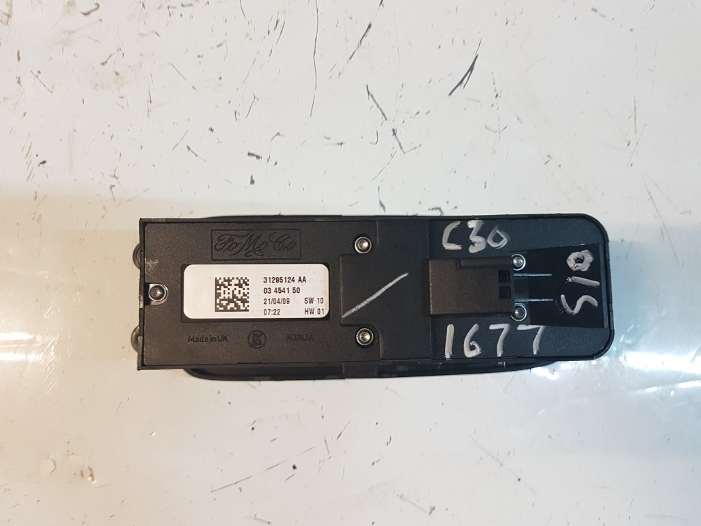 2006 - 2010 Volvo C30  Hatchback Right Front Window Switch 31295124-AA