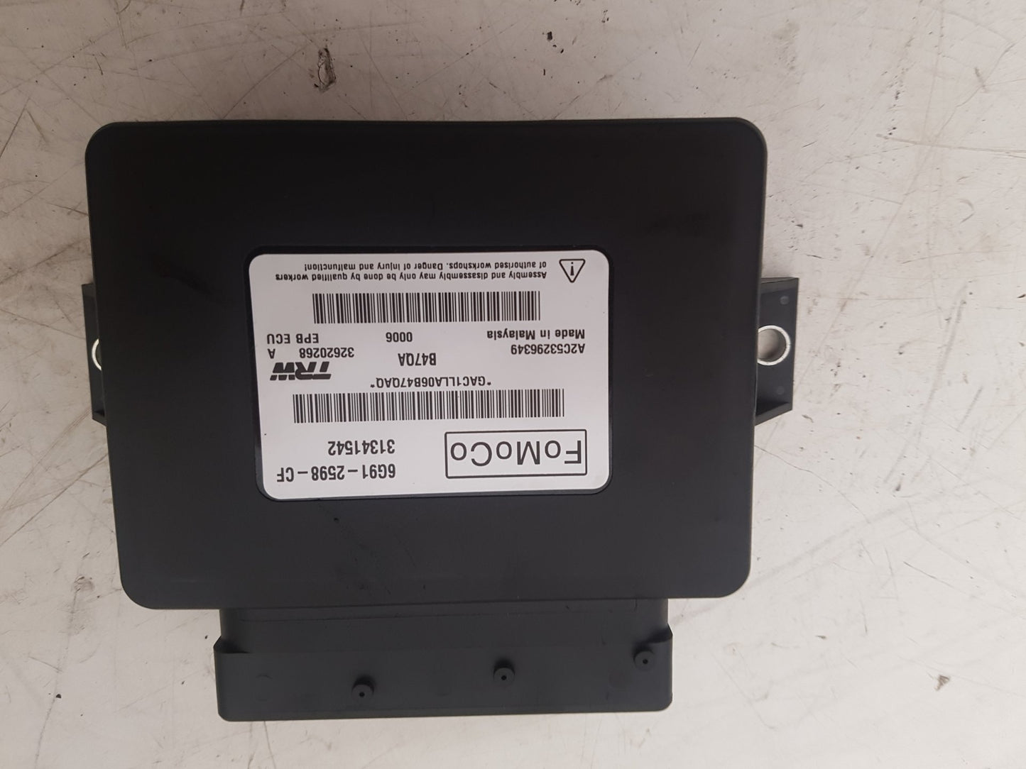 2011 - 2015 Volvo V60  Estate ELECTRONIC PARKING BRAKE MODULE 6G91-2598-CF