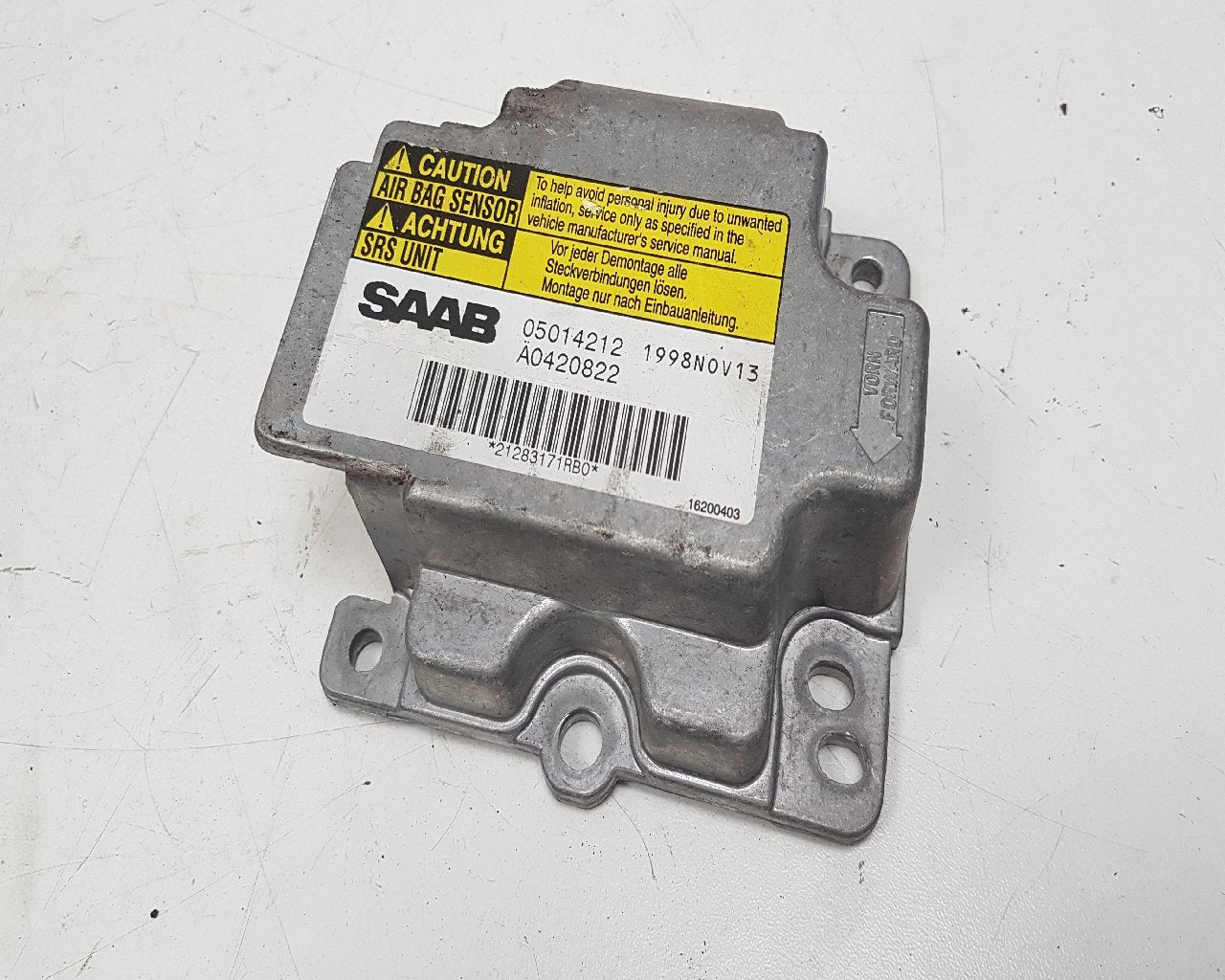 1998 - 2000 Saab 9-5  Saloon Airbag Module 05014212