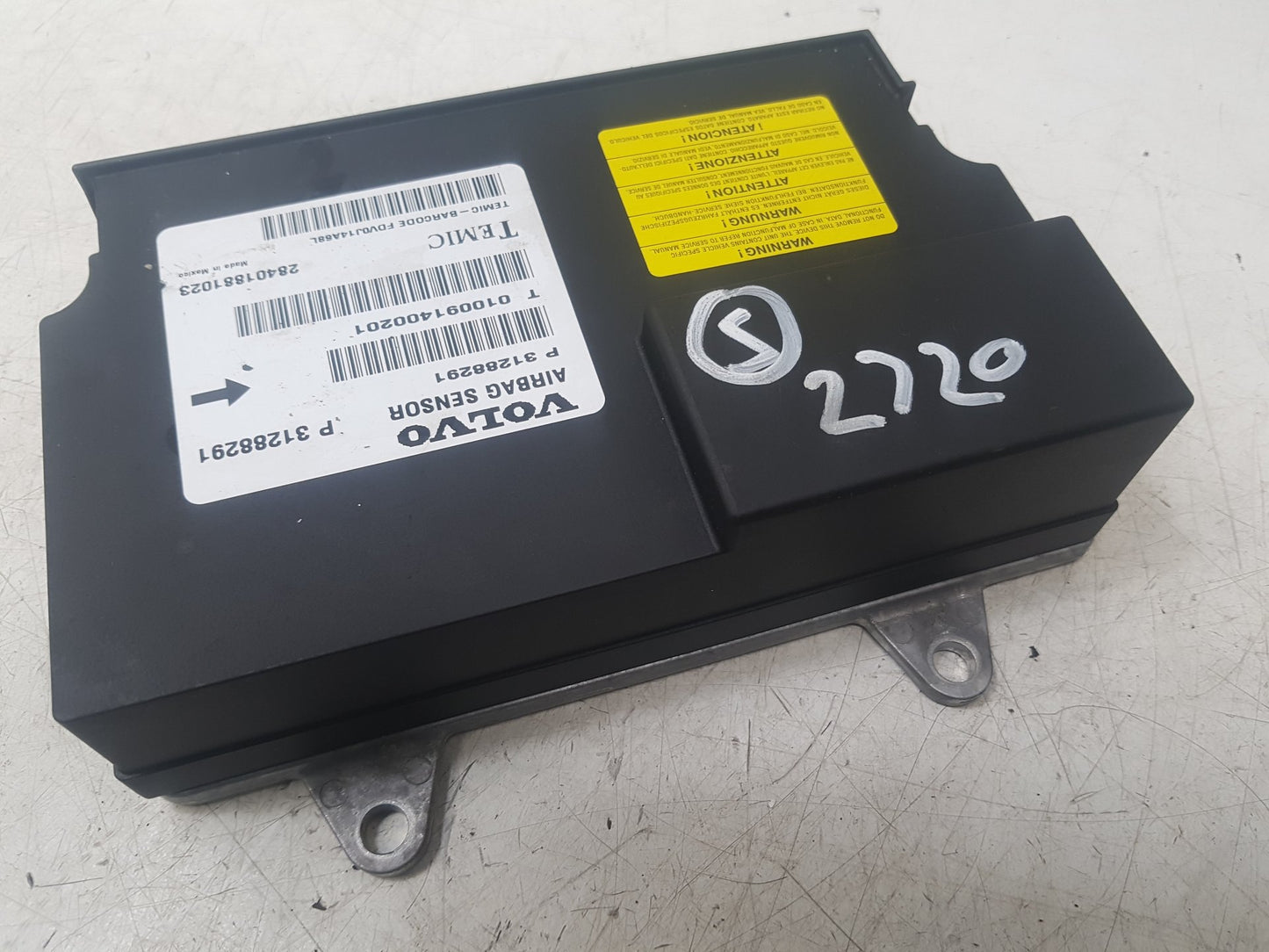2010 - 2016 Volvo S80  Saloon Airbag Module 31288291