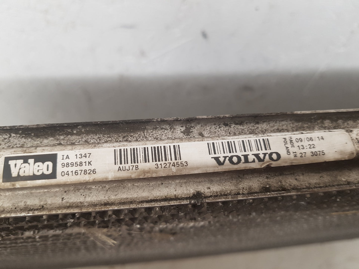 2011 - 2014 Volvo XC90  Estate Intercooler 31274553