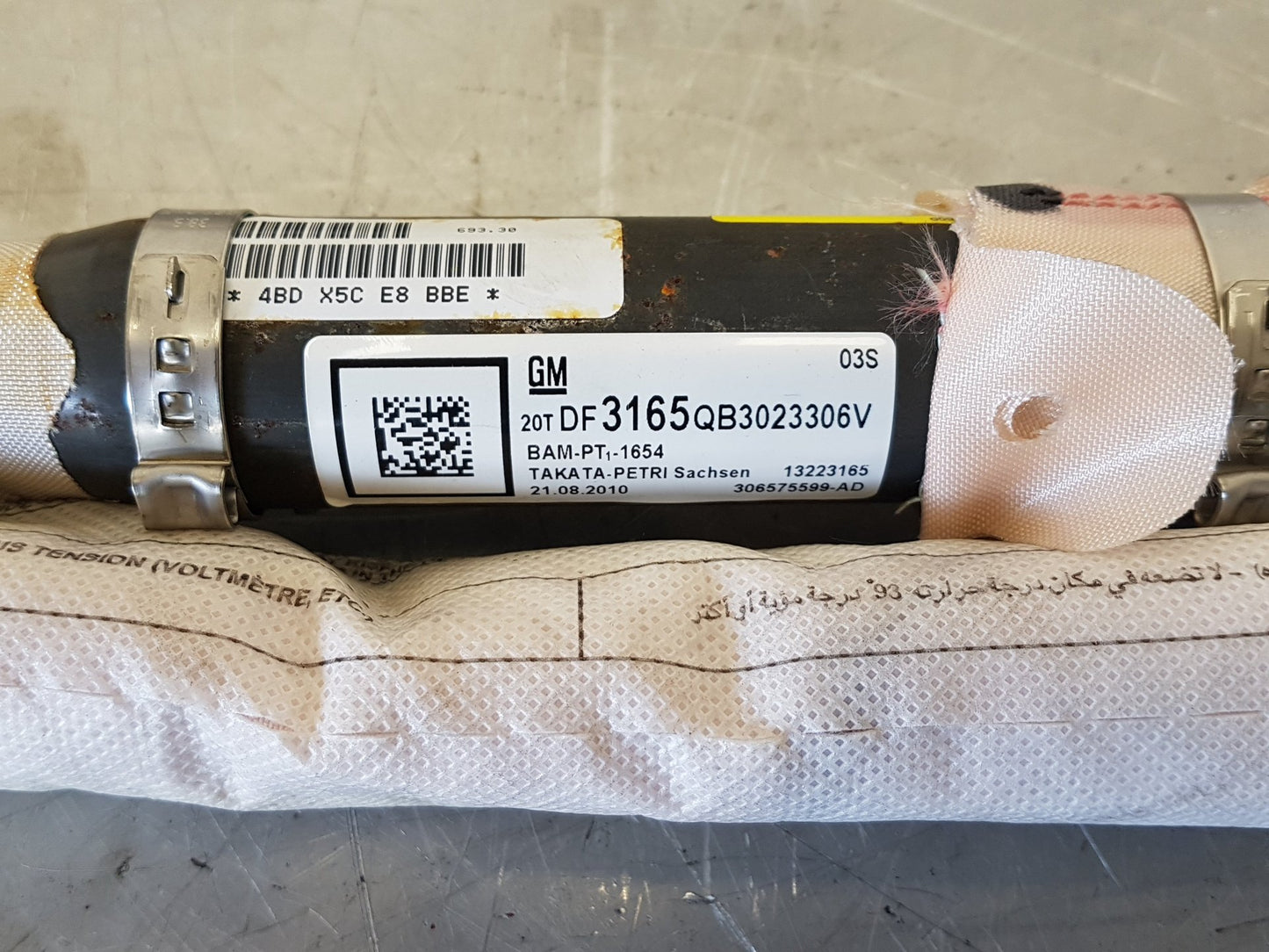 2010 - 2012 Saab 95  Saloon Left Roof Airbag 13223165