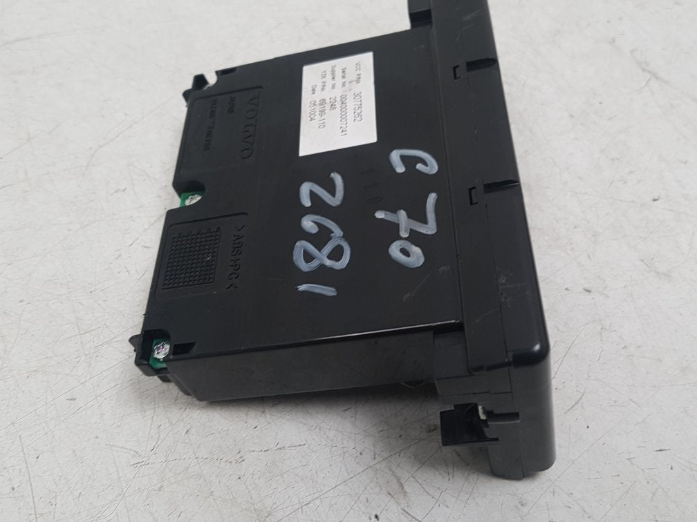 2007 - 2012 Volvo C70 II 542 Convertible Dash Display Unit 30775262