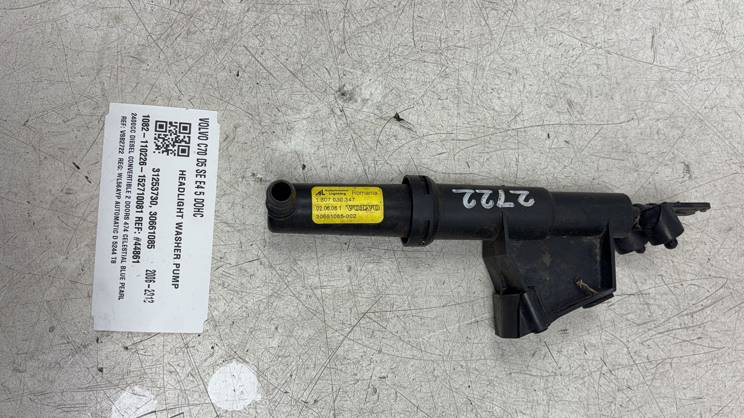 2006 - 2013 Volvo C70  Convertible HEADLIGHT WASHER PUMP 31253730