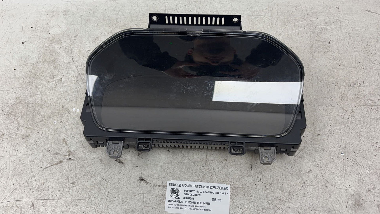 2016 - 2023 Volvo XC90 II 256 Estate LOCKSET, ECU, TRANSPONDER & SPEEDO CLUSTER 32287381