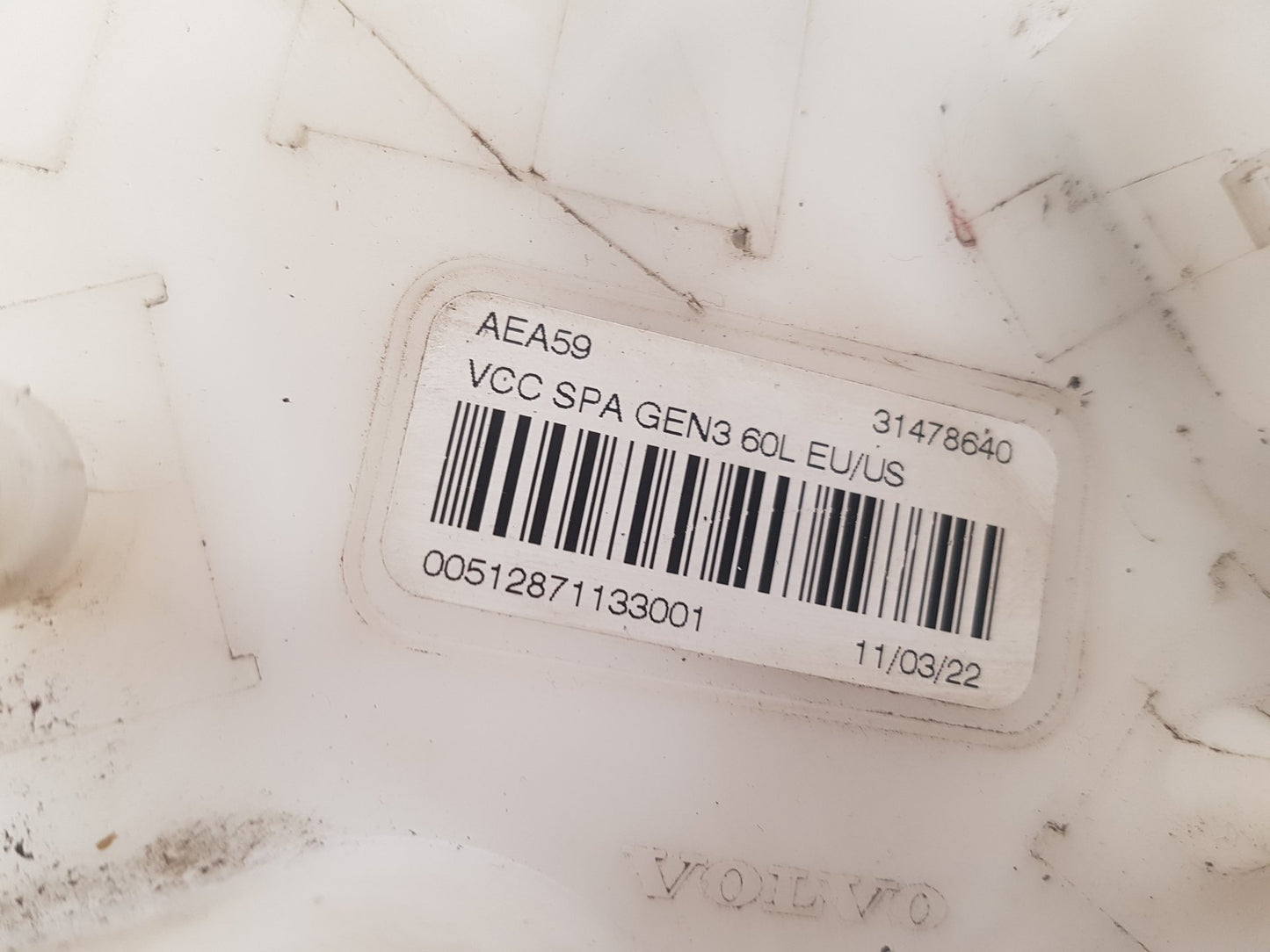 2017 - 2025 Volvo V90 235, 236 Estate Fuel Pump 31478640