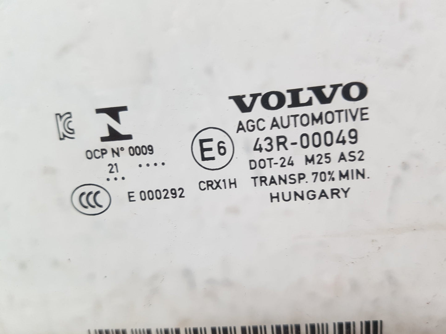 2017 - 2025 Volvo XC40 536 SUV Left Front Door Window