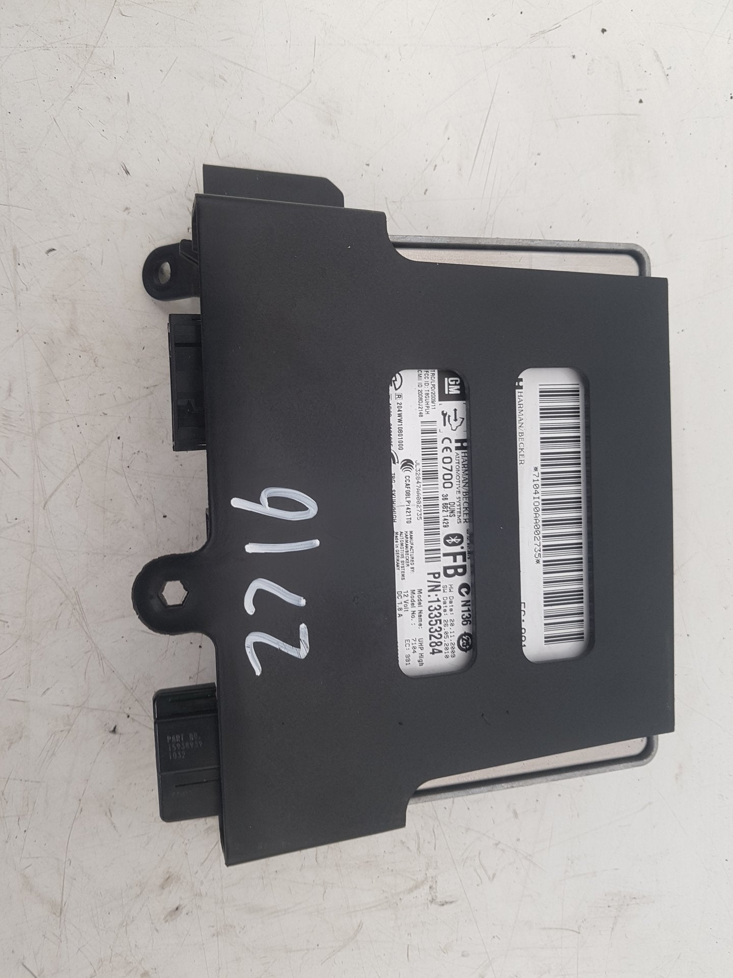 2010 - 2012 Saab 9-5  Saloon BLUETOOTH ECU CONTROL UNIT MODULE 13353284