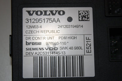 2010 - 2015 Volvo C30   WINDOW REG MOTOR (PASSENGER SIDE FRONT) 31295175AA  31295175