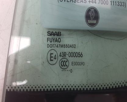 2010 - 2012 Saab 9-5  Saloon Left Rear Quarter Door Glass
 12772862