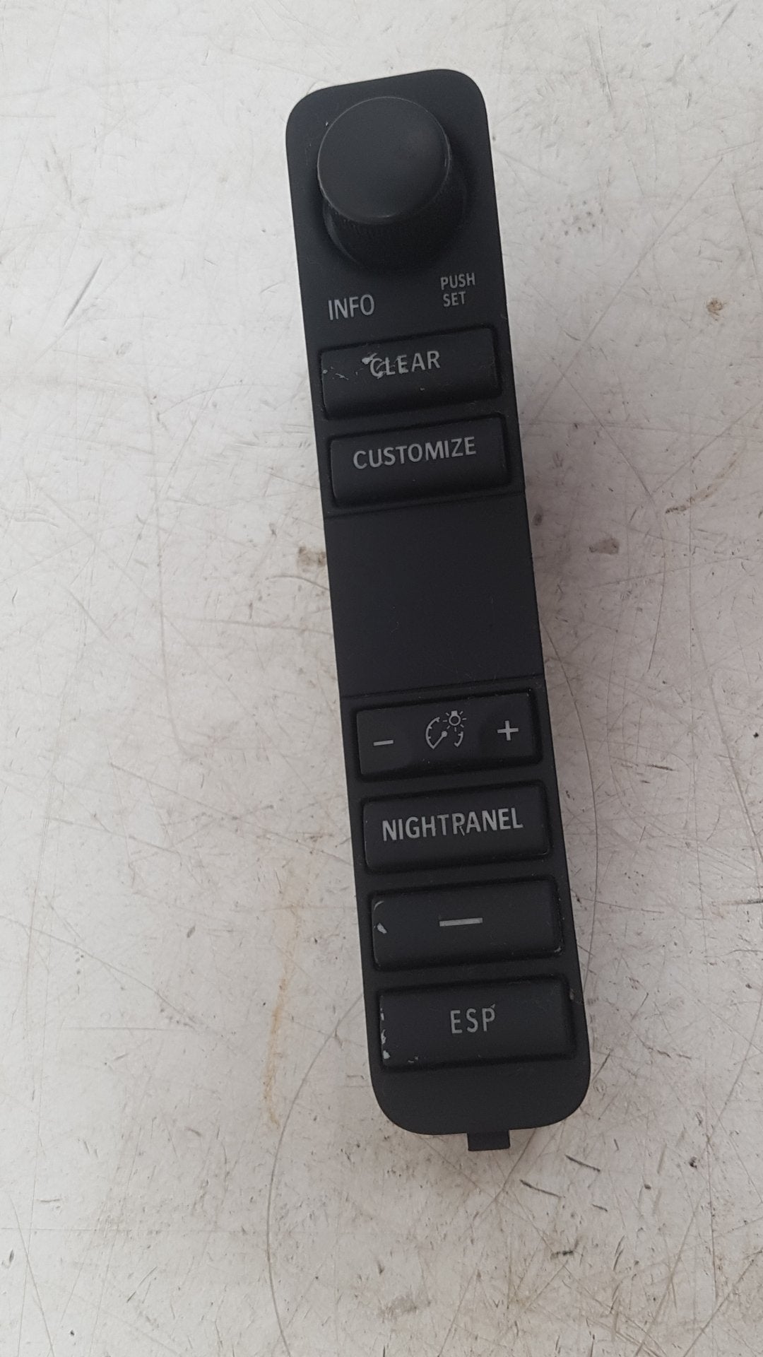 2003 - 2006 Saab 9-3  Saloon NIGHT PANEL SWITCH 12792588JD