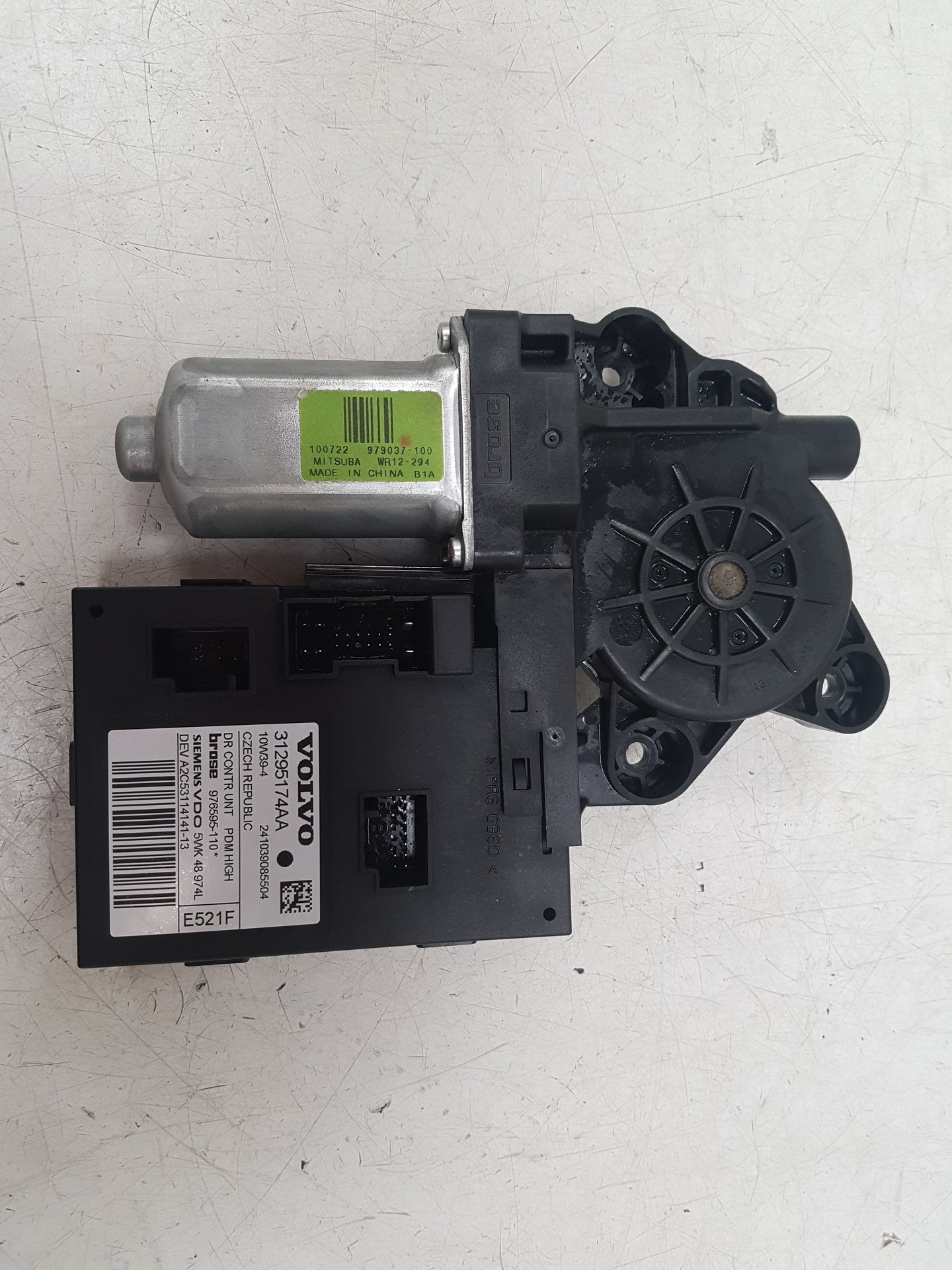 2010 Volvo S40  Saloon WINDOW REG MOTOR (PASSENGER SIDE FRONT) 31295174