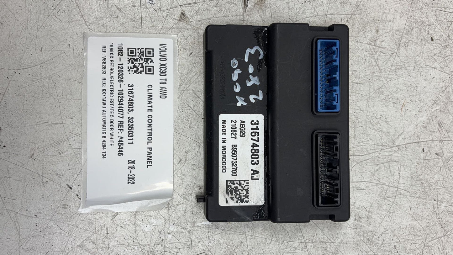 2016 - 2023 Volvo XC90 II 256 Estate Climate Controller 31674803