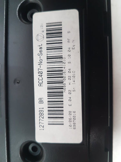 2008 - 2011 Saab 9-3  Convertible Heater Controls 12772891 BA