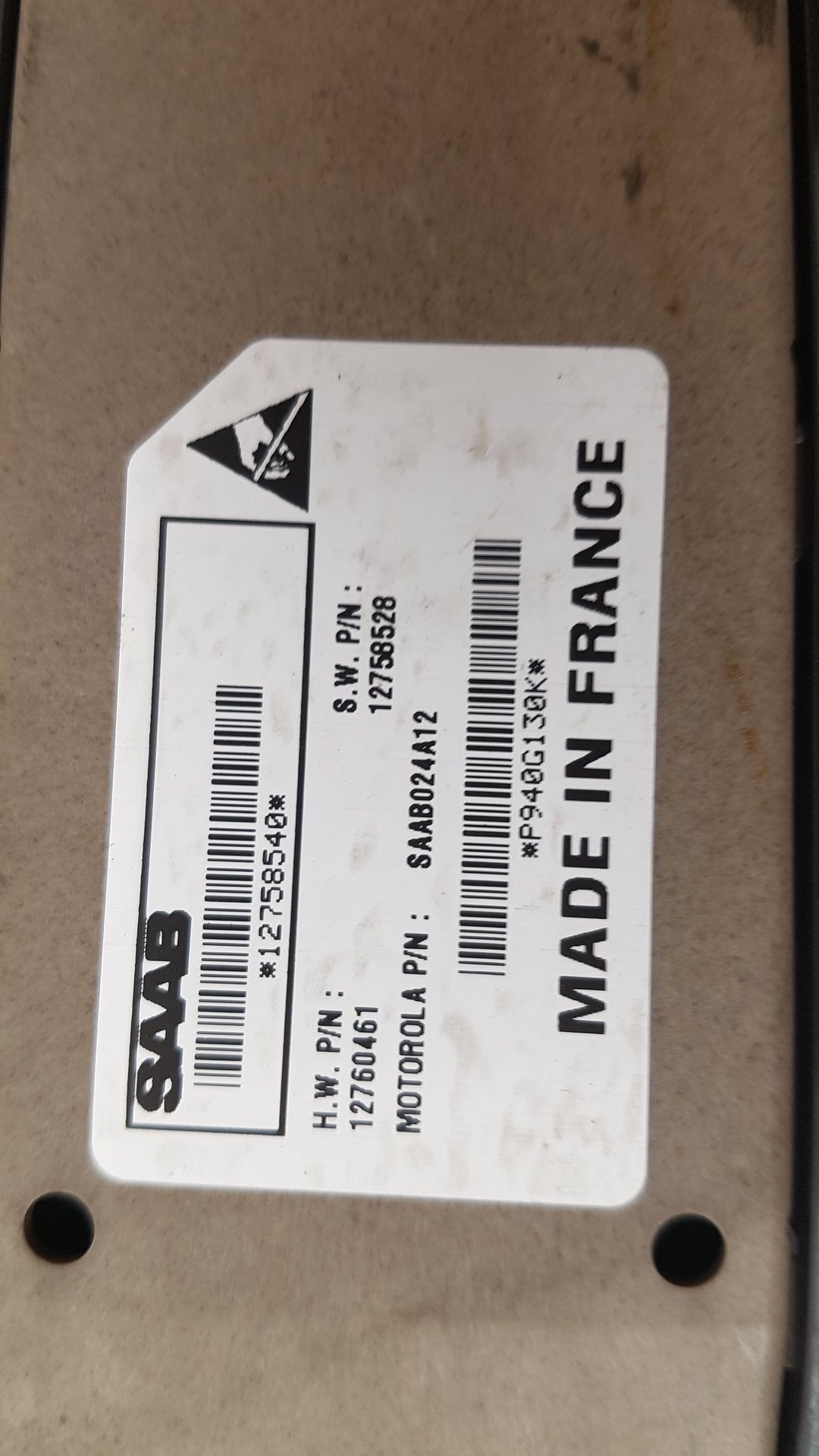 2003 - 2007 Saab 9-3  Estate Left Front Window Switch 12758540