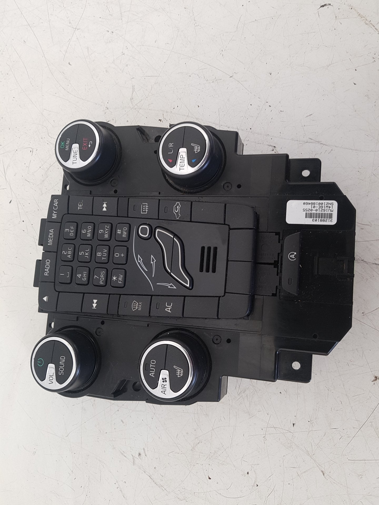 2012 - 2015 Volvo V40  Hatchback HEATER & RADIO CONTROL PANNEL 31288103