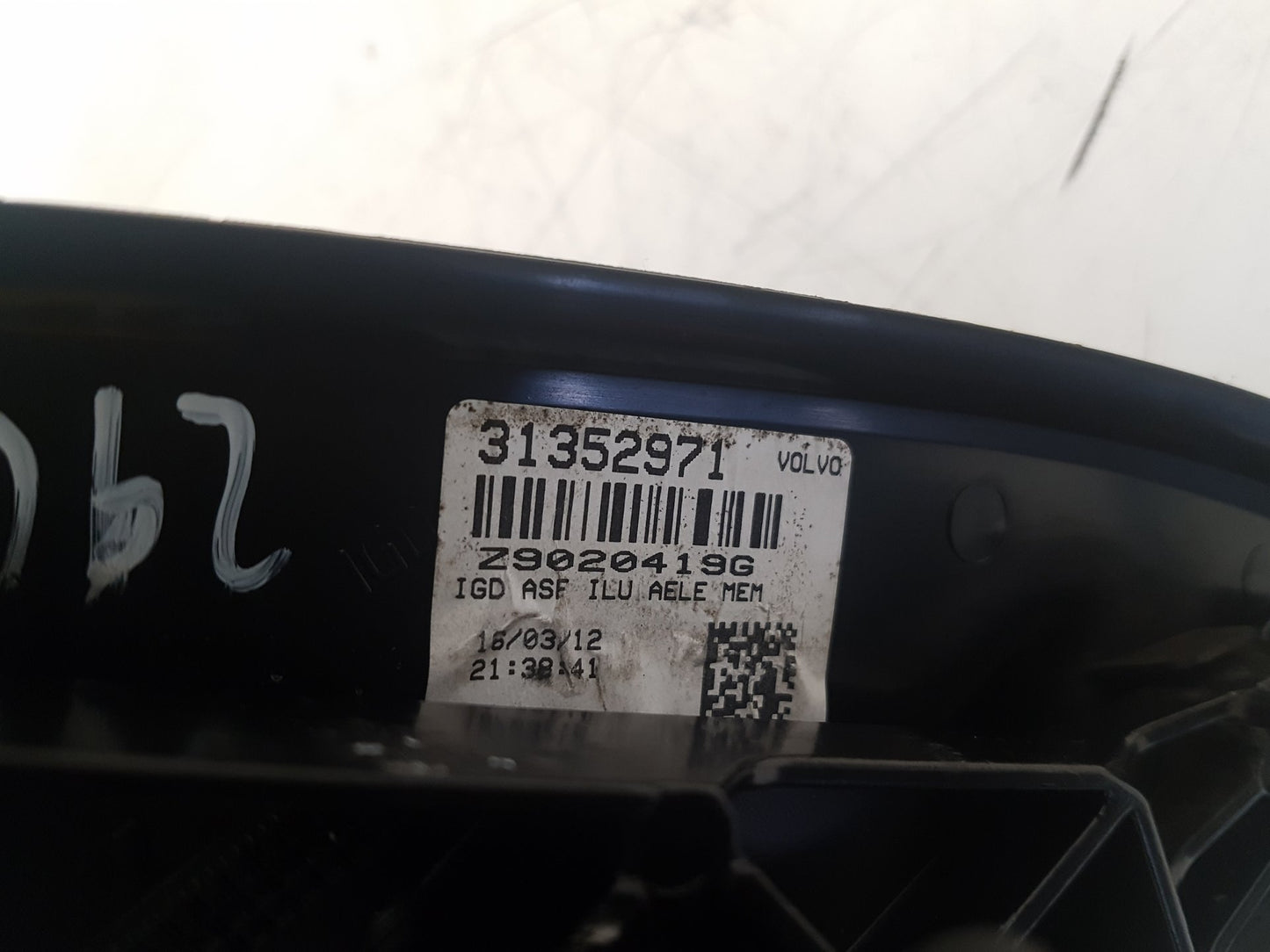 2008 - 2013 Volvo XC60 I 156 Estate DOOR MIRROR - ELECTRIC (PASSENGER SIDE) 31352971