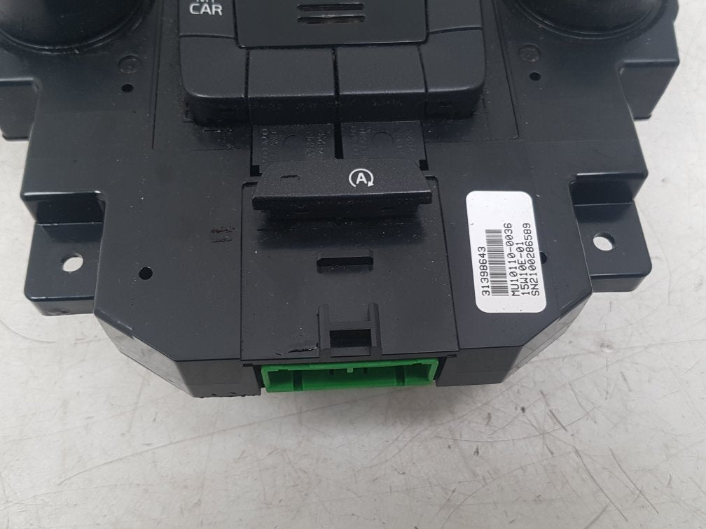 2012 - 2016 Volvo V40 Cross Country  Hatchback Heater Controls 31398643