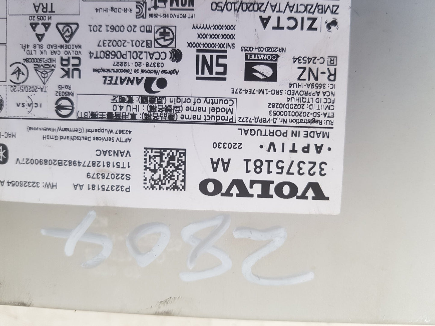 2017 - 2025 Volvo V90 235, 236 Estate Sat Navigation Unit 32375181 AA