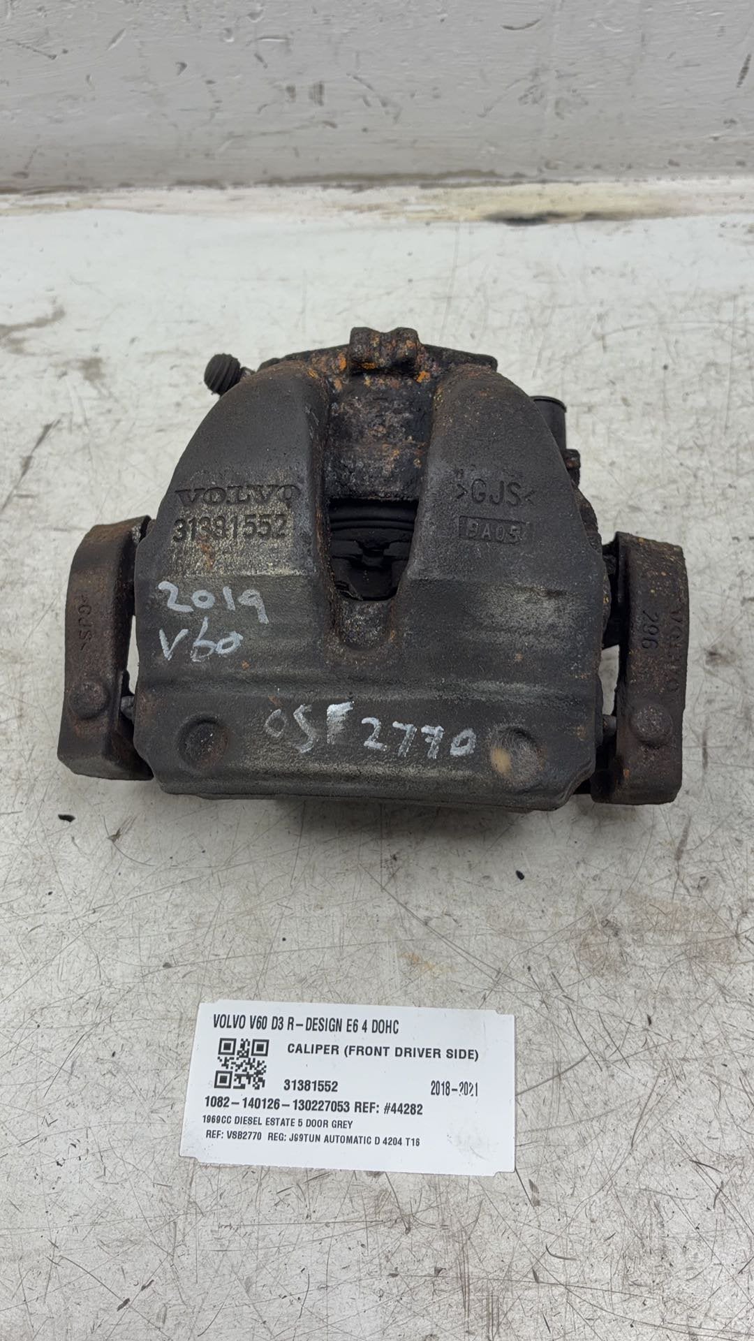 2017 - 2026 Volvo V60 II 225 Estate Right Front Caliper 31381552