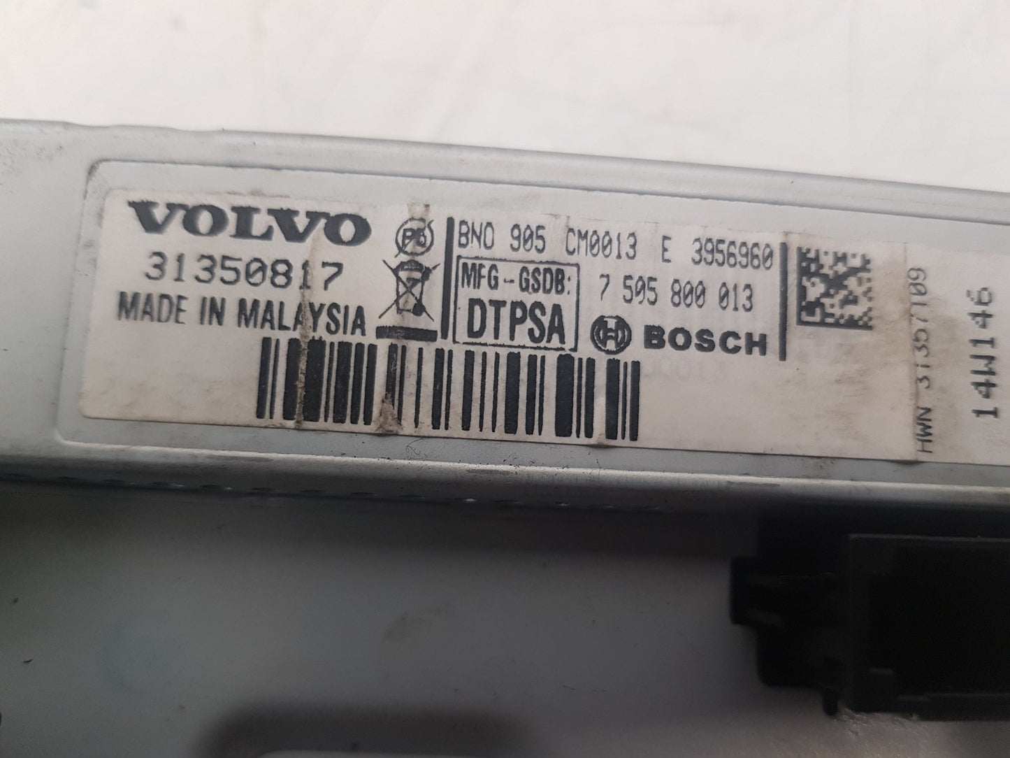 2012 - 2016 Volvo V40  Hatchback Dash Display Unit 31350817