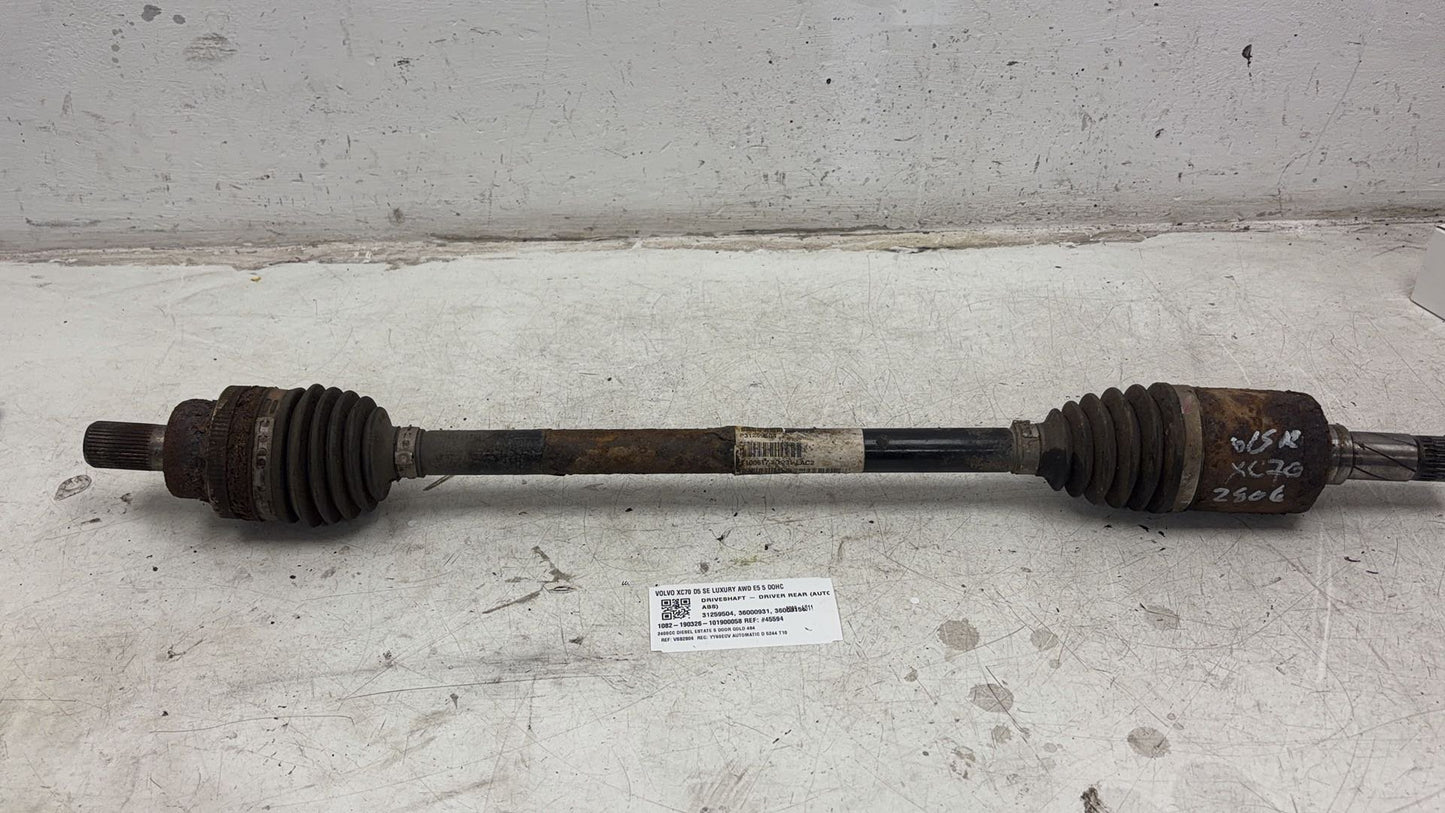 2010 Volvo XC70  Estate Right Rear Drive Axle 31259504