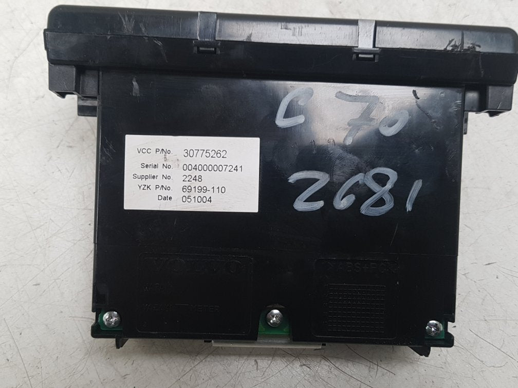 2007 - 2012 Volvo C70 II 542 Convertible Dash Display Unit 30775262