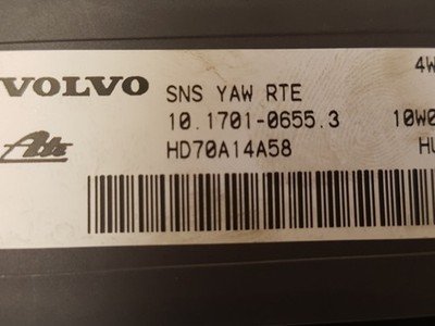 2012 - 2016 Volvo XC70  Estate YAW SENSOR 10.1701-0655.3