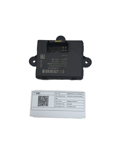 2019 Volvo V40 Cross Country  Hatchback Right Rear Door Control Module 31343873