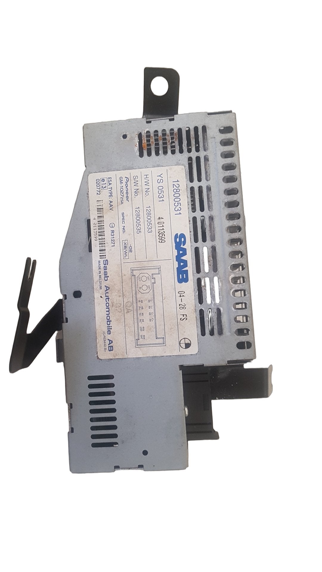 2003 - 2012 Saab 9-3 YS3F Convertible Stereo Amplifier 12800531