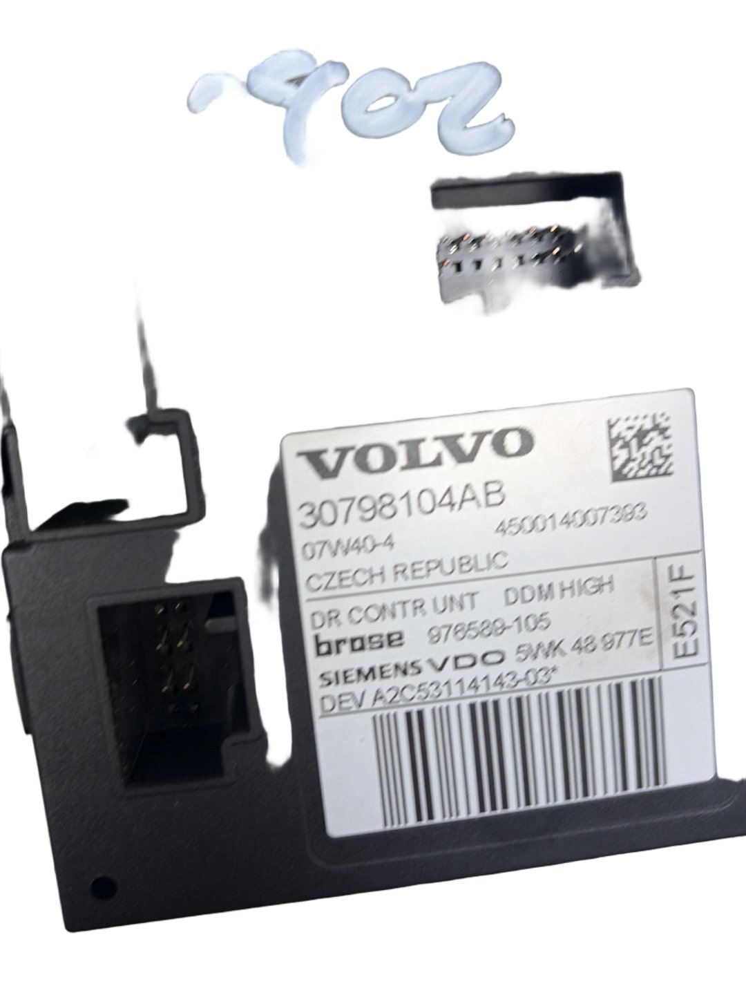2007 - 2012 Volvo C30 533 Hatchback Right Front Window Regulator/Motor 30798104