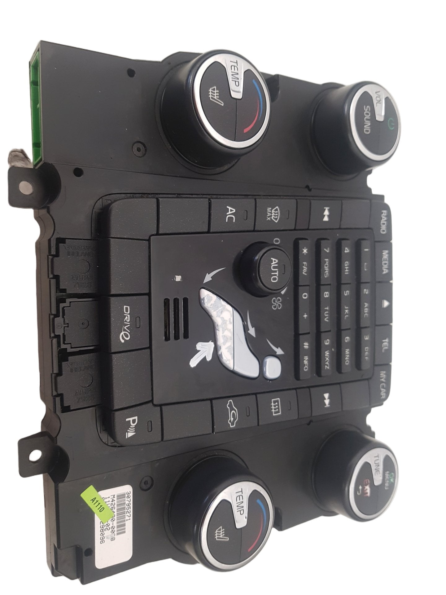 2010 - 2015 Volvo S80 II 124 Saloon DIGITAL HEATER CONTROL PANEL & STEREO 30795271