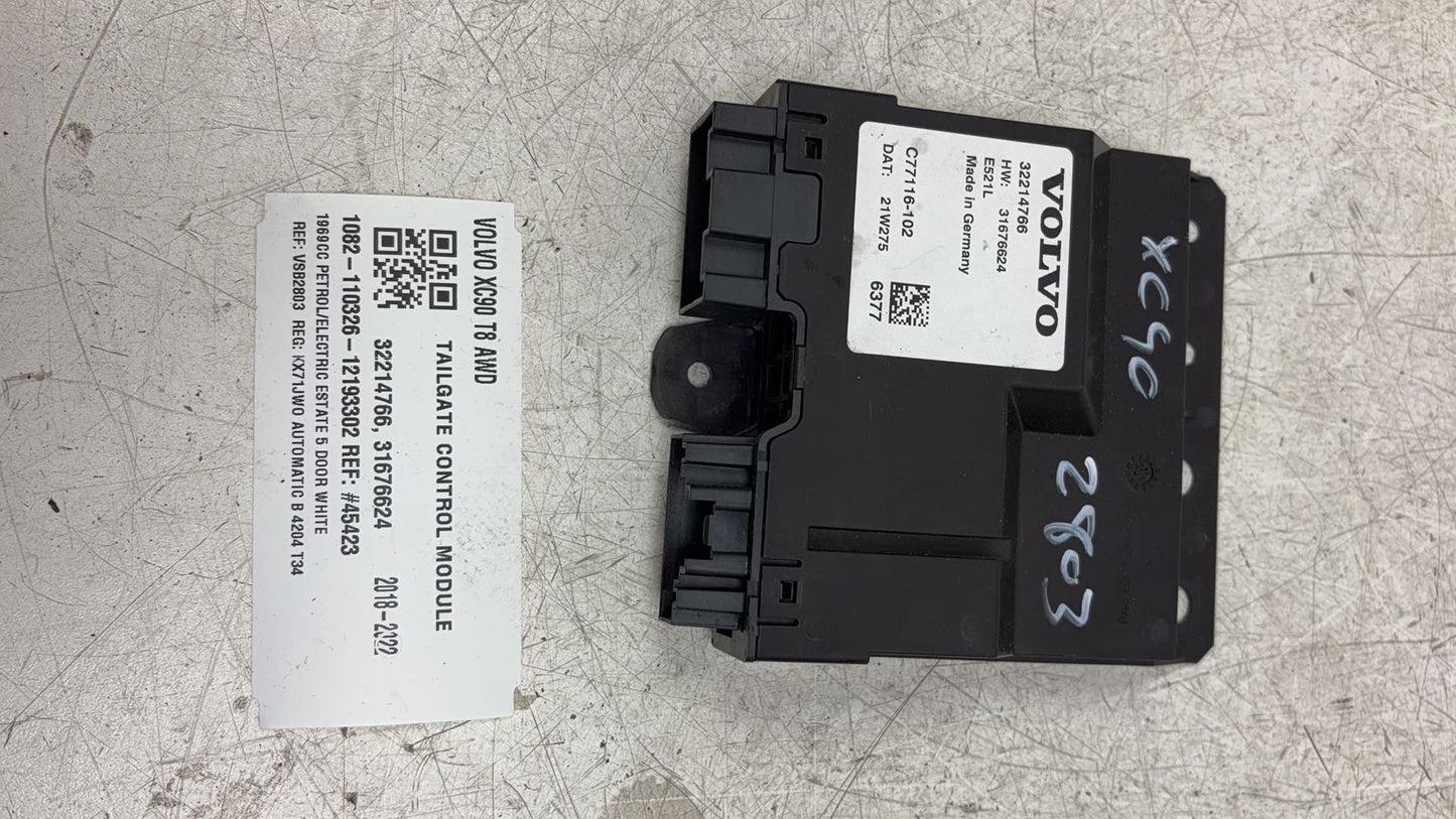 2016 - 2023 Volvo XC90 II 256 Estate Tailgate Control Module 32214766