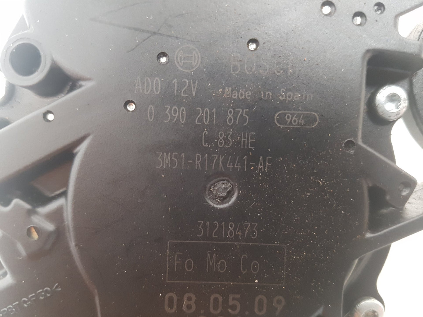 2004 - 2010 Volvo V50  Estate Rear Wiper Motor 0390201875